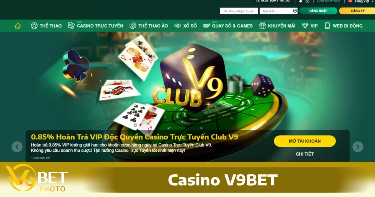 casino V9BET 1 Casino V9BET nổi bật với việc cung cấp một danh mục đa dạng các trò chơi casino