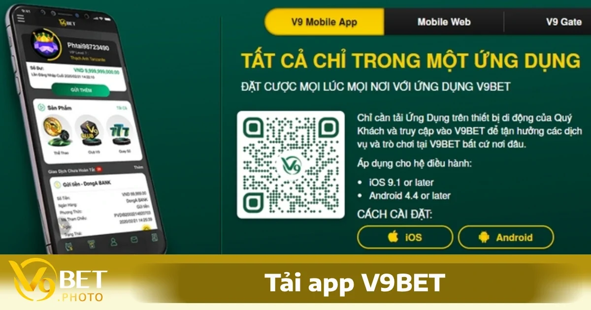 Cách tải app V9BET chi tiết cho ai chưa biết