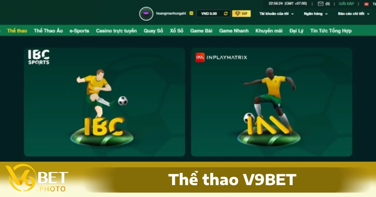 thể thao V9BET 1 Thể thao V9BET nổi bật bởi khả năng cung cấp một loạt các môn thể thao đa dạng